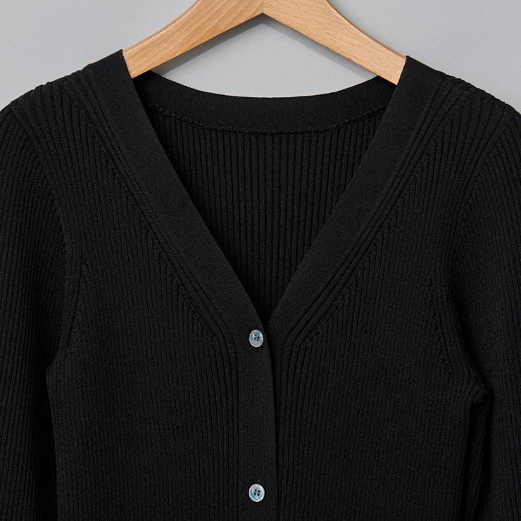 RONEL】リブニットVネックカーディガン[品番：COEW0006018]｜coen