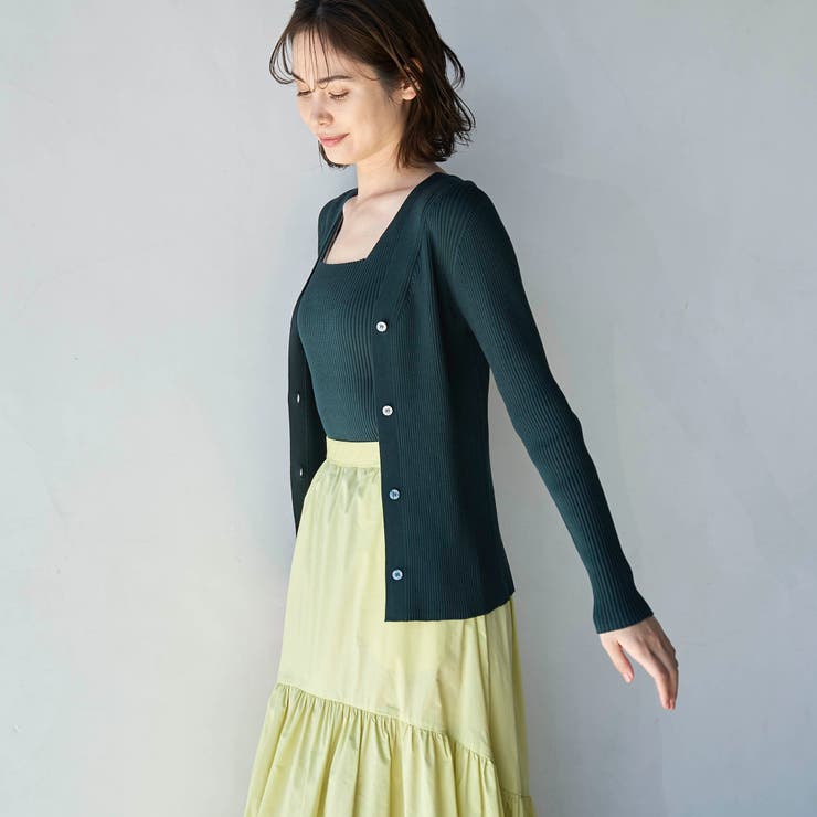 RONEL】リブニットVネックカーディガン[品番：COEW0006018]｜coen