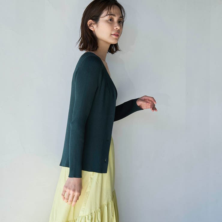 RONEL】リブニットVネックカーディガン[品番：COEW0006018]｜coen