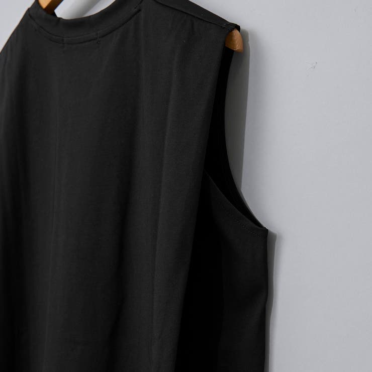 黒 ノースリーブ トップス RONEL】タックノースリーブトップス[品番：COEW0005848]｜coen【women