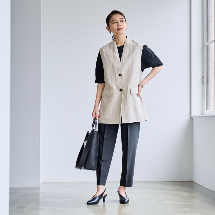European Flax ジレ | coen【women】 | 詳細画像10 