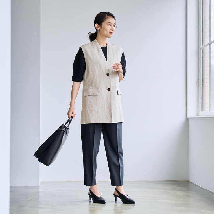 European Flax ジレ | coen【women】 | 詳細画像11 