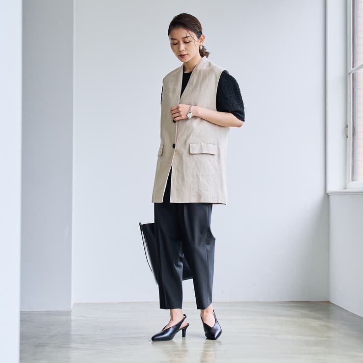 European Flax ジレ | coen【women】 | 詳細画像12 