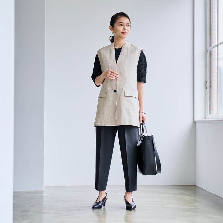 European Flax ジレ | coen【women】 | 詳細画像13 