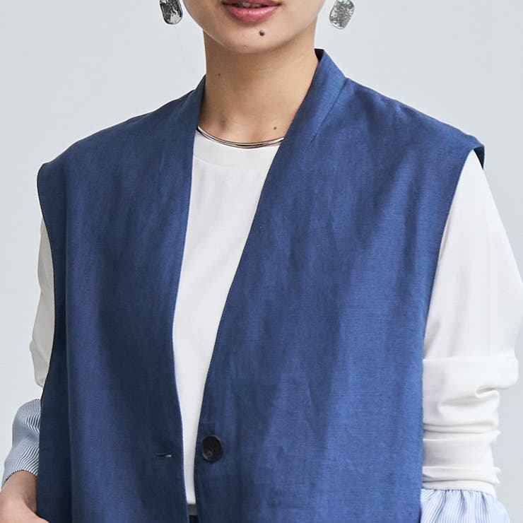 European Flax ジレ | coen【women】 | 詳細画像16 
