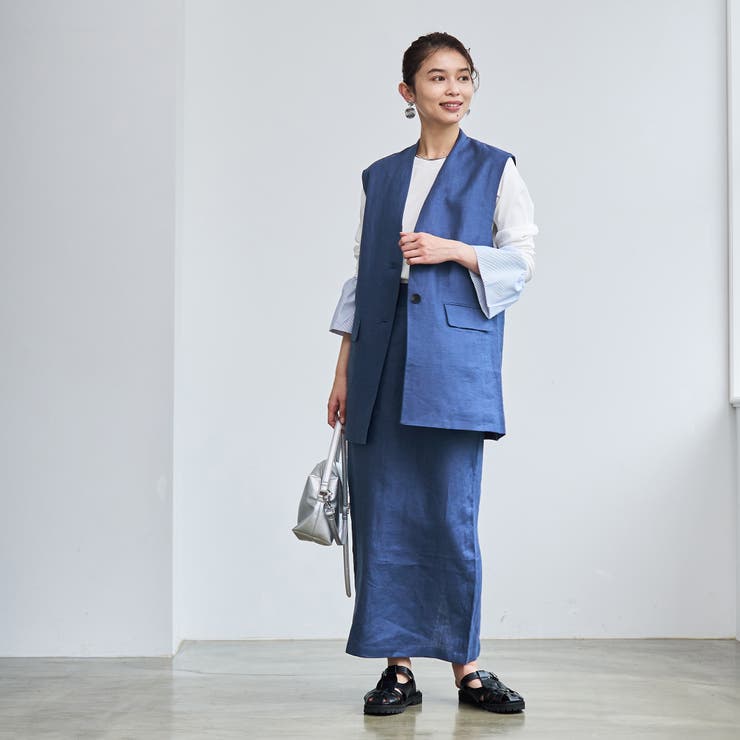 European Flax ジレ | coen【women】 | 詳細画像18 