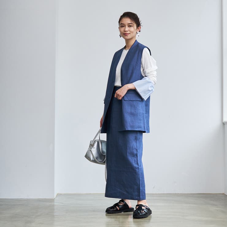 European Flax ジレ | coen【women】 | 詳細画像20 