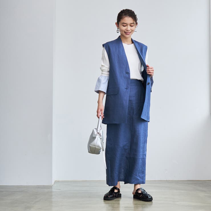 European Flax ジレ | coen【women】 | 詳細画像22 