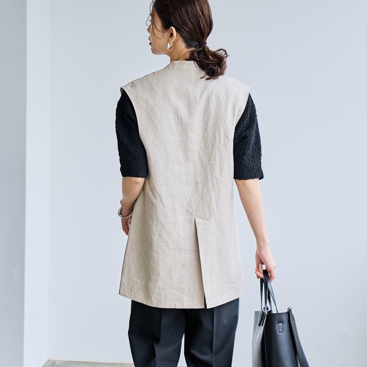 European Flax ジレ | coen【women】 | 詳細画像6 