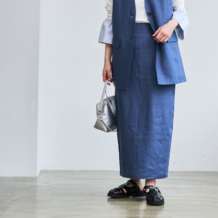 European Flax ナロースカート | coen【women】 | 詳細画像13 