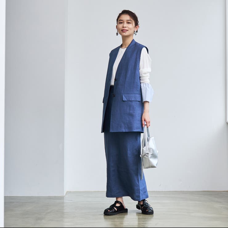 European Flax ナロースカート | coen【women】 | 詳細画像15 