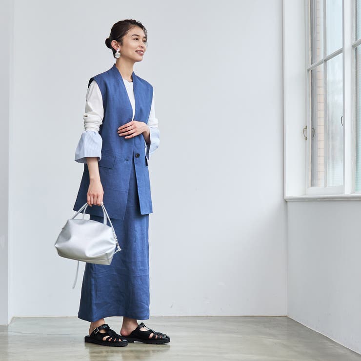 European Flax ナロースカート | coen【women】 | 詳細画像17 