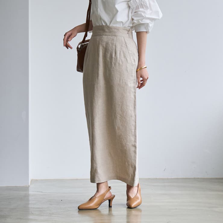 European Flax ナロースカート | coen【women】 | 詳細画像2 