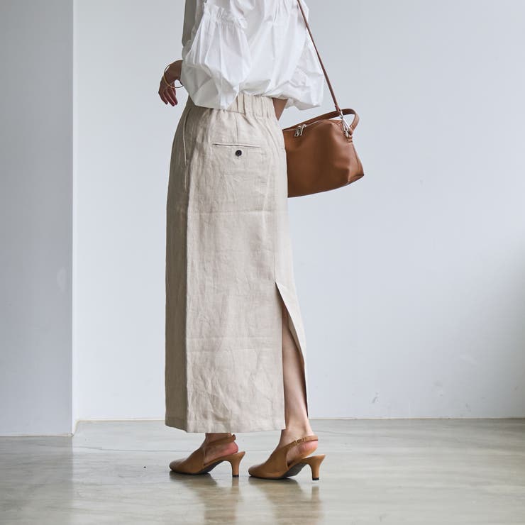 European Flax ナロースカート | coen【women】 | 詳細画像4 