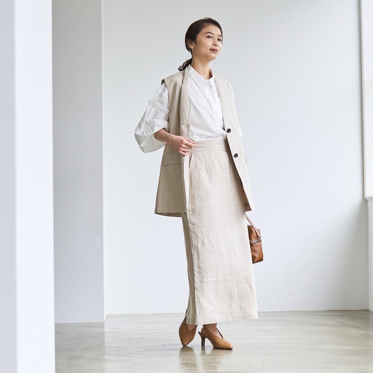 European Flax ナロースカート | coen【women】 | 詳細画像9 