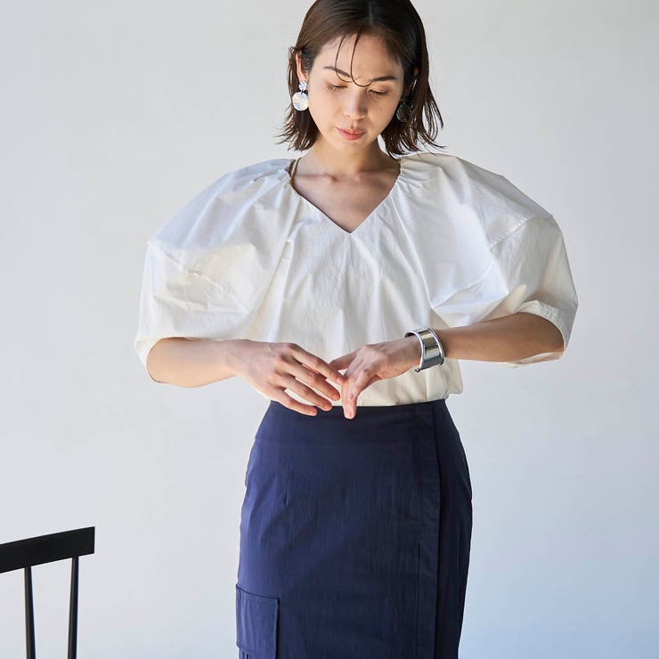 【RONEL】タックショルダーブラウス | coen【women】 | 詳細画像7 