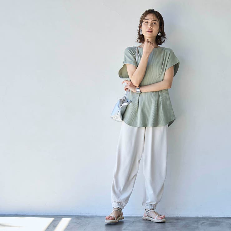 【RONEL】タックワッフルフレンチスリーブカットソー | coen【women】 | 詳細画像13 