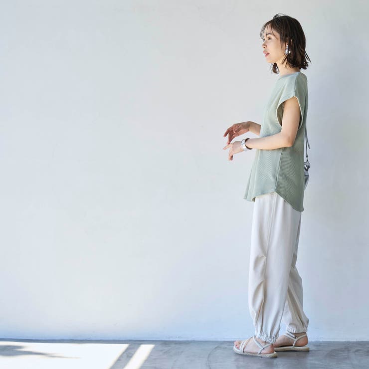 【RONEL】タックワッフルフレンチスリーブカットソー | coen【women】 | 詳細画像17 