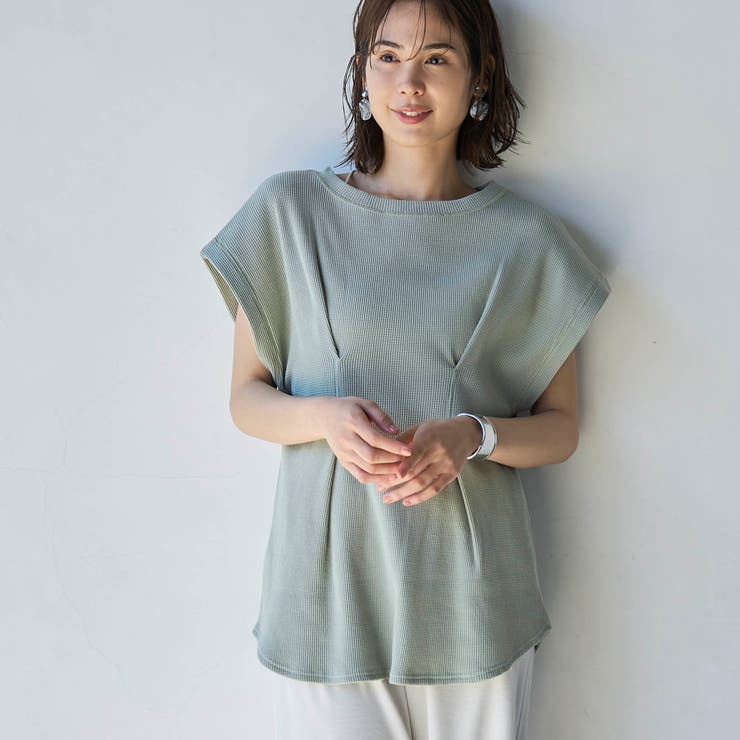 【RONEL】タックワッフルフレンチスリーブカットソー | coen【women】 | 詳細画像20 