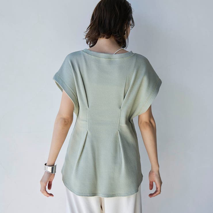 【RONEL】タックワッフルフレンチスリーブカットソー | coen【women】 | 詳細画像21 