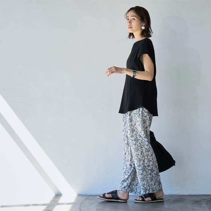 【RONEL】タックワッフルフレンチスリーブカットソー | coen【women】 | 詳細画像5 