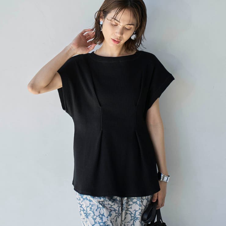 【RONEL】タックワッフルフレンチスリーブカットソー | coen【women】 | 詳細画像7 