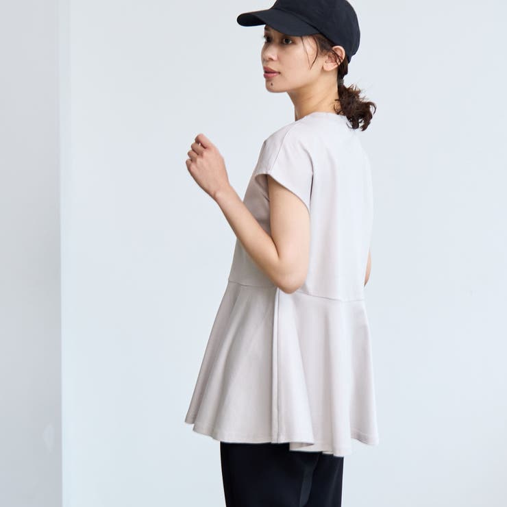 【RONEL】クリアスムースペプラムフレンチスリーブカットソー | coen【women】 | 詳細画像10 