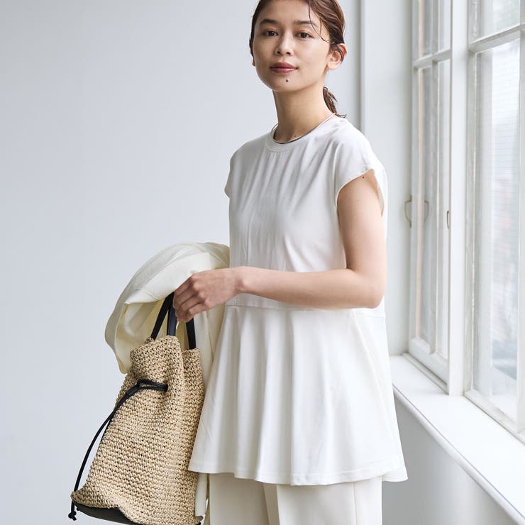 【RONEL】クリアスムースペプラムフレンチスリーブカットソー | coen【women】 | 詳細画像2 