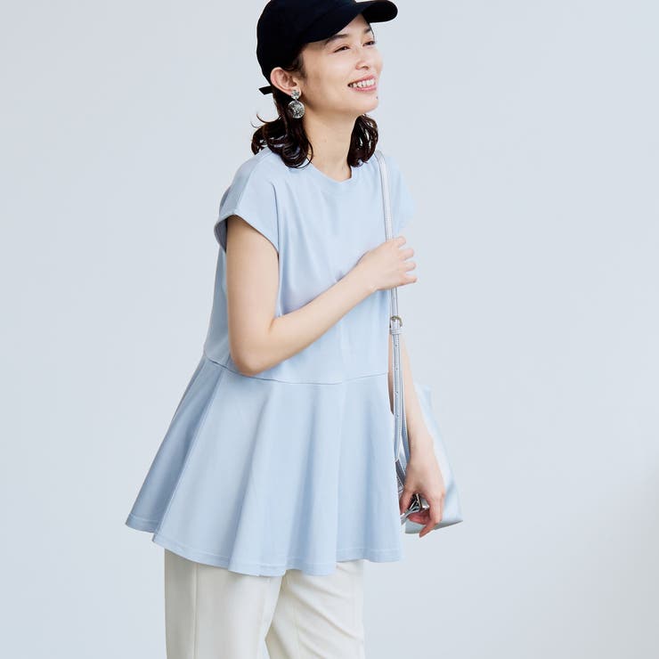 【RONEL】クリアスムースペプラムフレンチスリーブカットソー | coen【women】 | 詳細画像20 