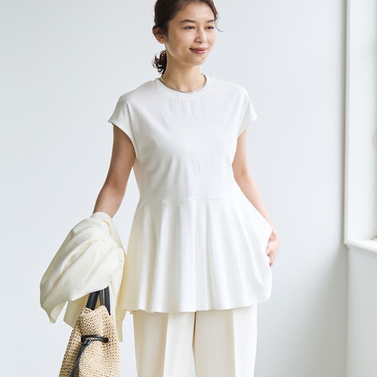 【RONEL】クリアスムースペプラムフレンチスリーブカットソー | coen【women】 | 詳細画像3 