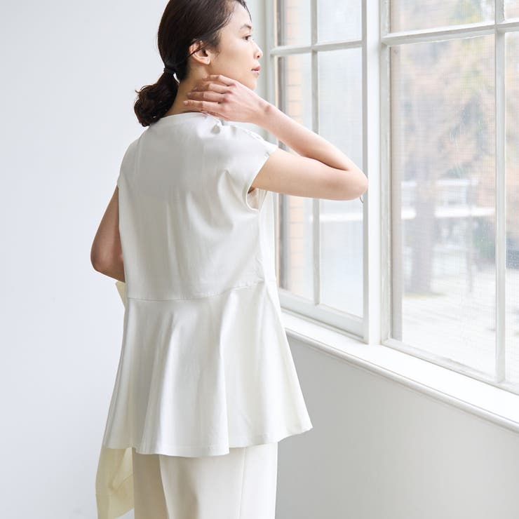 【RONEL】クリアスムースペプラムフレンチスリーブカットソー | coen【women】 | 詳細画像4 