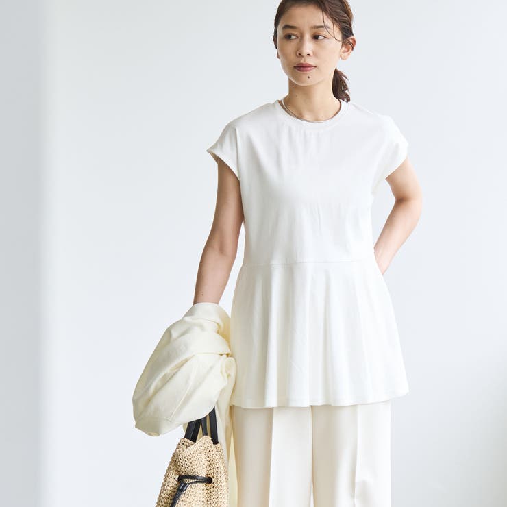 【RONEL】クリアスムースペプラムフレンチスリーブカットソー | coen【women】 | 詳細画像6 