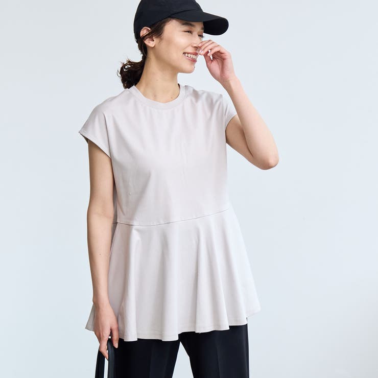 【RONEL】クリアスムースペプラムフレンチスリーブカットソー | coen【women】 | 詳細画像8 