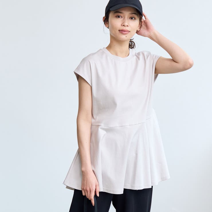 【RONEL】クリアスムースペプラムフレンチスリーブカットソー | coen【women】 | 詳細画像9 