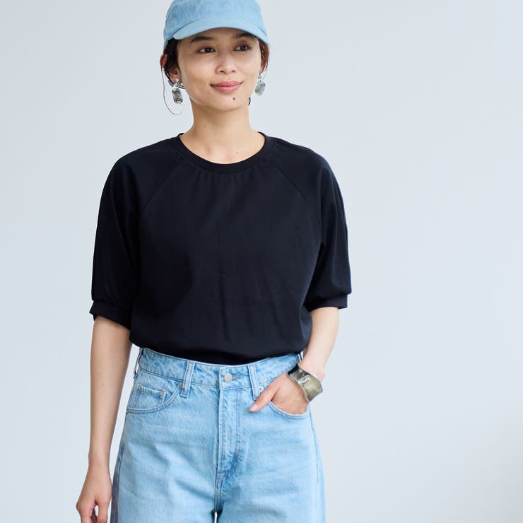 【RONEL】クリアスムースラグランスリーブカットソー | coen【women】 | 詳細画像2 