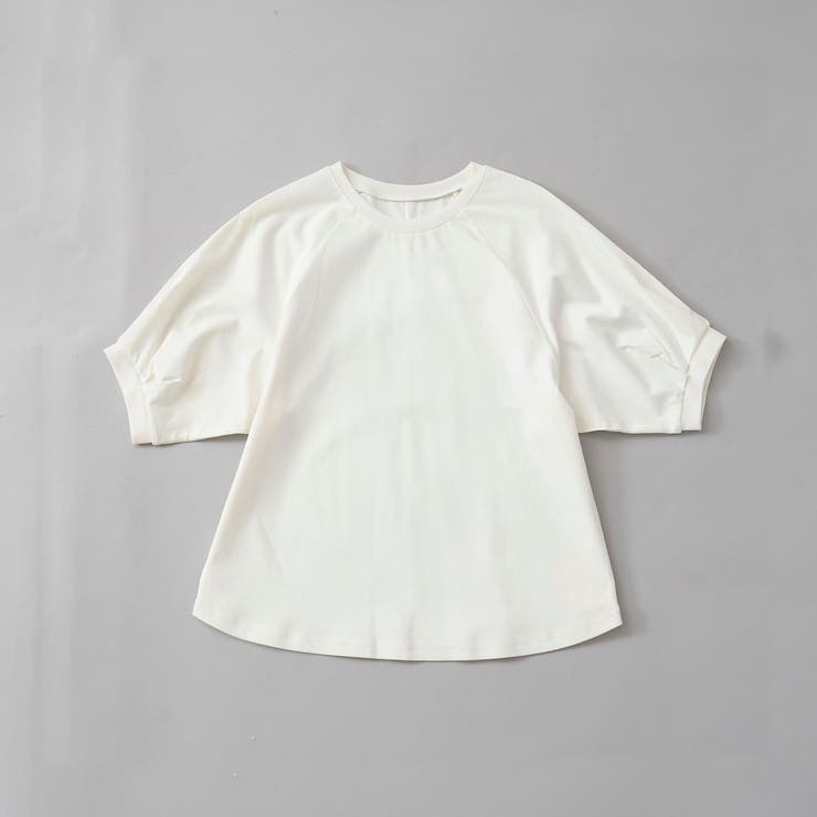 OFF WHITE | 【RONEL】クリアスムースラグランスリーブカットソー | coen【women】