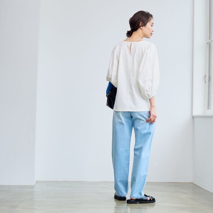 【RONEL】クリアスムースボリュームスリーブカットソー | coen【women】 | 詳細画像10 