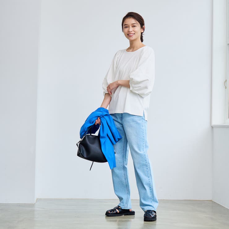 【RONEL】クリアスムースボリュームスリーブカットソー | coen【women】 | 詳細画像11 