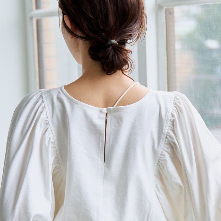 【RONEL】クリアスムースボリュームスリーブカットソー | coen【women】 | 詳細画像3 