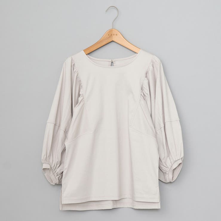 LT.GRAY | 【RONEL】クリアスムースボリュームスリーブカットソー | coen【women】