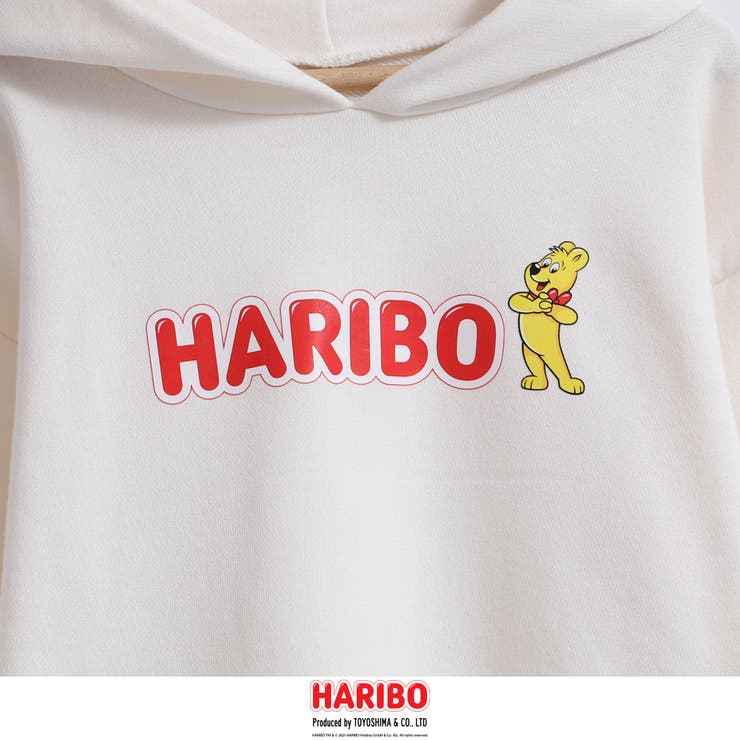 【coen キッズ】HARIBO(ハリボー)別注プリント裏毛パーカー