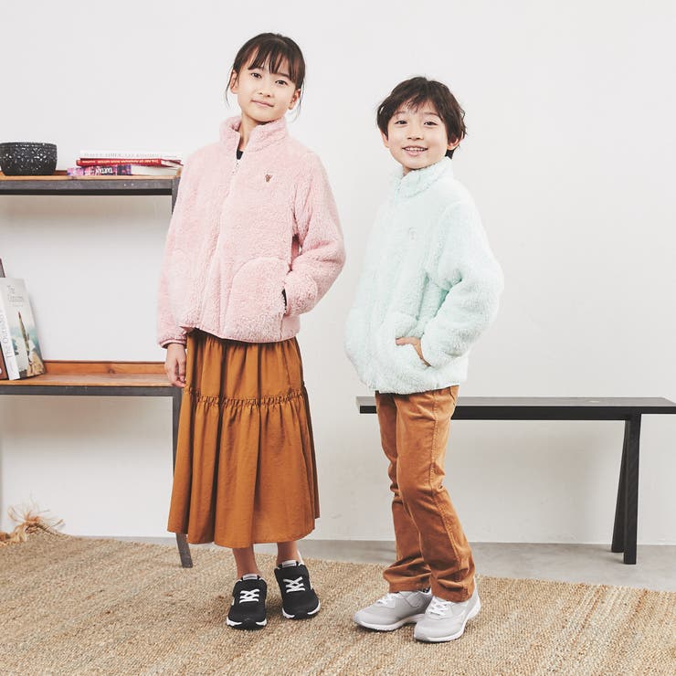 coen キッズ/ジュニア】シャギーボアジップブルゾン[品番：COEW0003797]｜coen【kids】（コーエン）のキッズ ファッション通販｜SHOPLIST（ショップリスト）