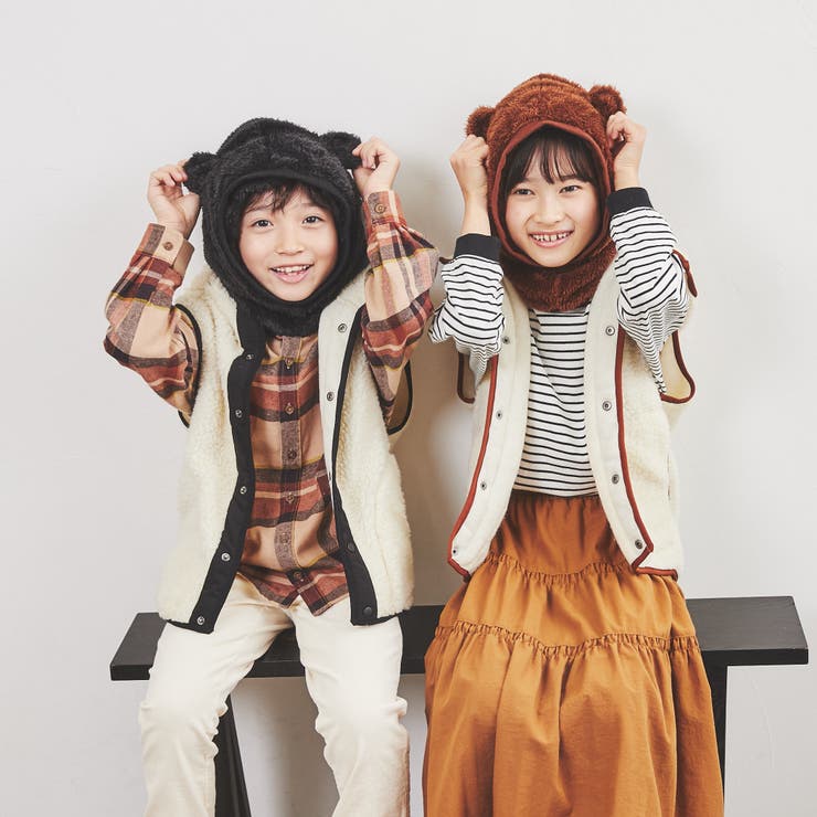 coenキッズ/ジュニア】2WAYクマボアフード[品番：COEW0003740