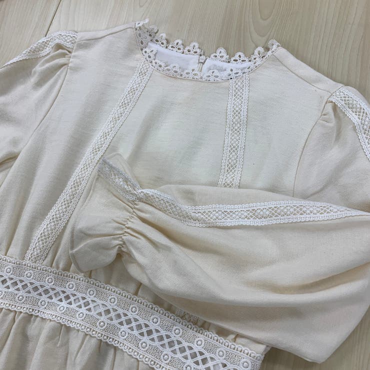 ワンピース 長袖 フリル レース ウエストマーク 可愛い 白 ホワイト 膝下 品番 Cokw Coko Tokyo ココトウキョウ のレディースファッション通販 Shoplist ショップリスト