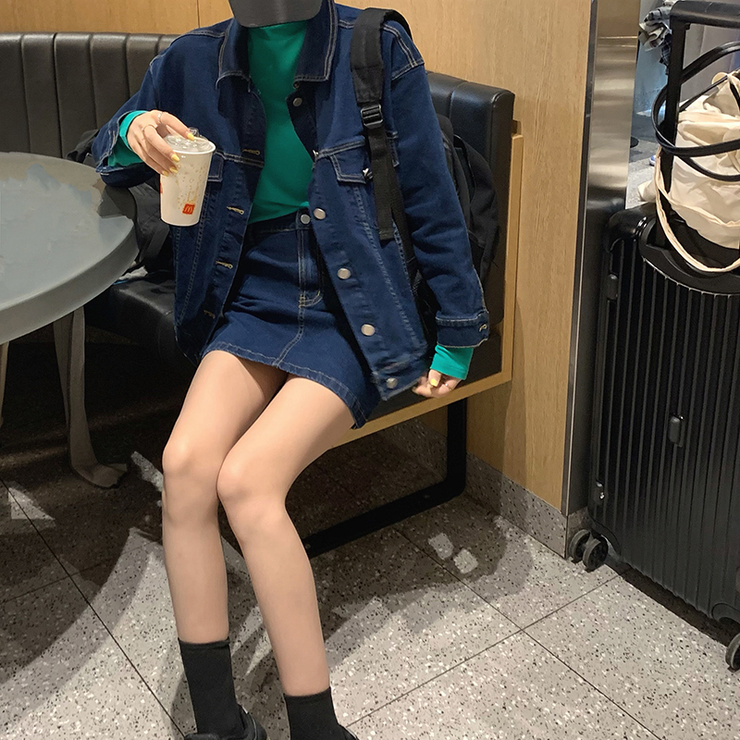 デニム セットアップ 2点セット[品番：COKW0000090]｜coko.tokyo