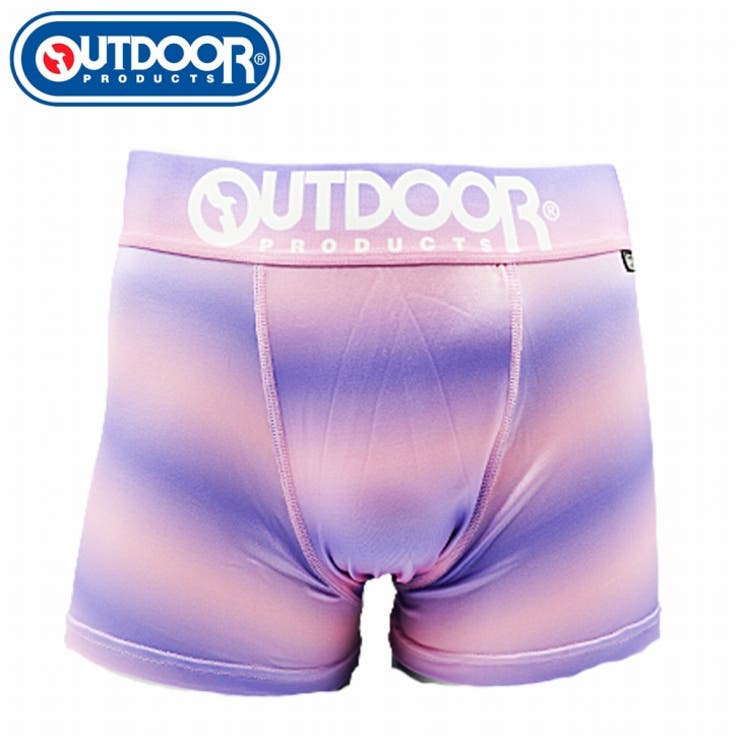 メンズ ボクサーパンツ グラデーション パープル 下着 前閉じ OUTDOOR | COMPLETE | 詳細画像1 