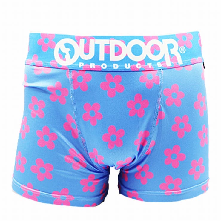 メンズ ボクサーパンツ 花柄 シアン 下着 前閉じ OUTDOOR | COMPLETE | 詳細画像2 