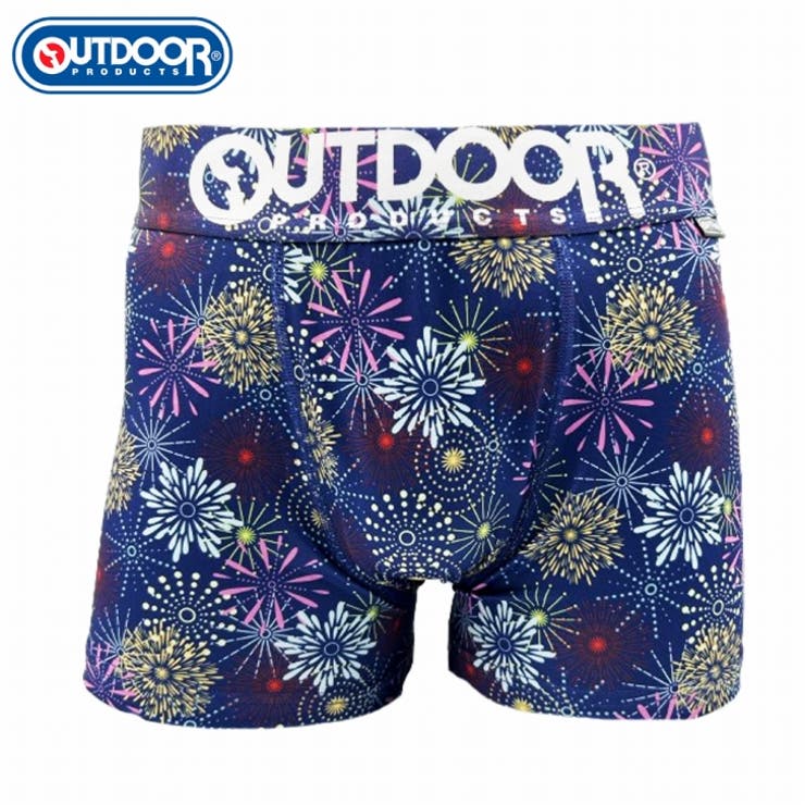 メンズ ボクサーパンツ 花火 290ネイビー 下着 前閉じ OUTDOOR[品番