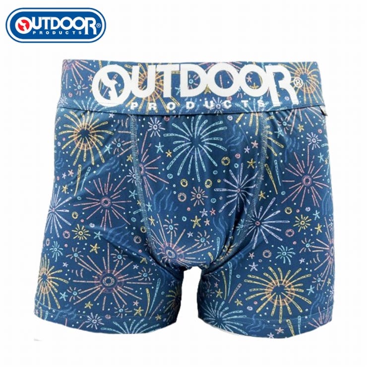メンズ ボクサーパンツ 花火 750グリーン 下着 前閉じ OUTDOOR | COMPLETE | 詳細画像1 