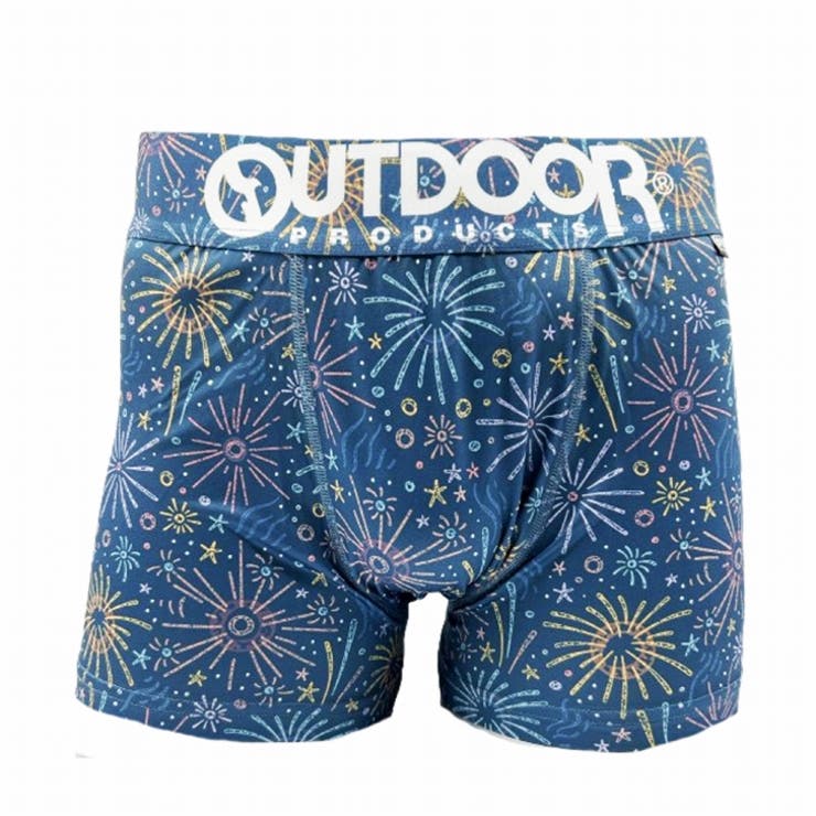 メンズ ボクサーパンツ 花火 750グリーン 下着 前閉じ OUTDOOR | COMPLETE | 詳細画像2 